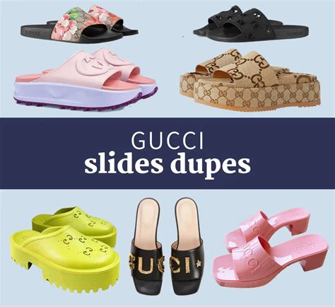 gucci fur slides dupe|gucci look alike slides.